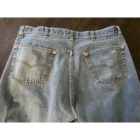 Levi's 501 Vintage Button Fly Denim Jeans Made In USA Size 42x34 80’s 1982 - Picture 11 of 16